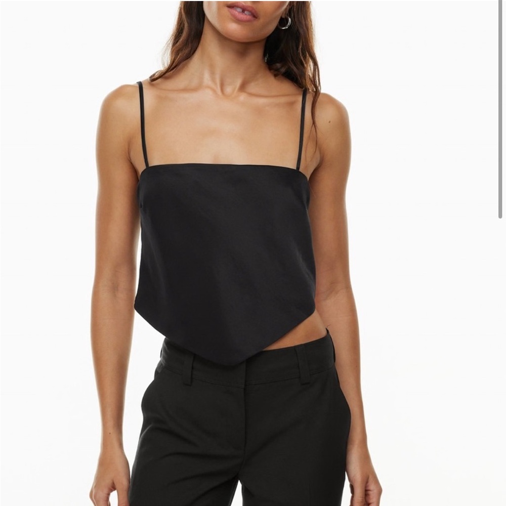 Aritzia Black Square Neck Camisole
